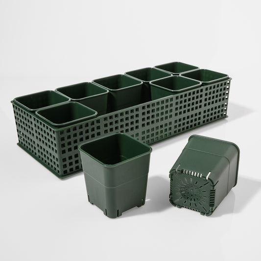 High-Quality Plastic Succulent Pot Set